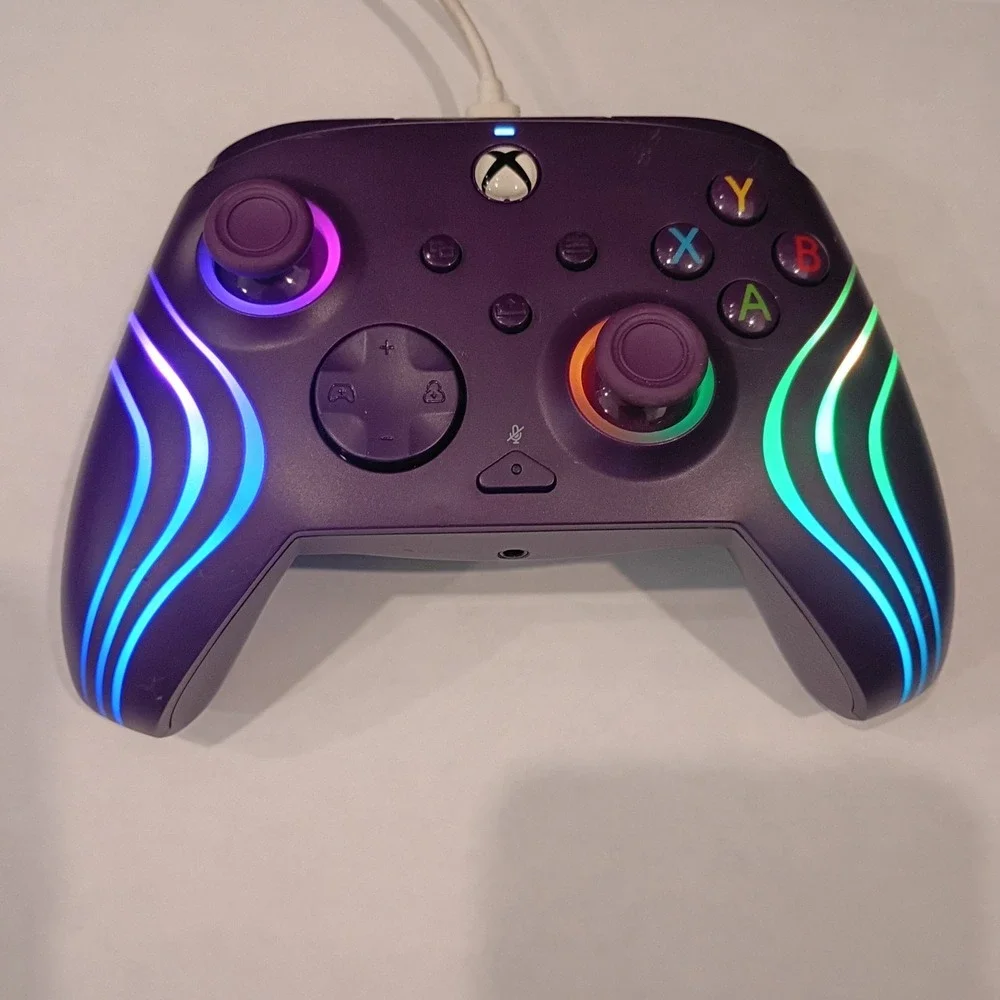 PDP Afterglow Wave LED Purple Controller for Xbox Series X|S & Xbox One